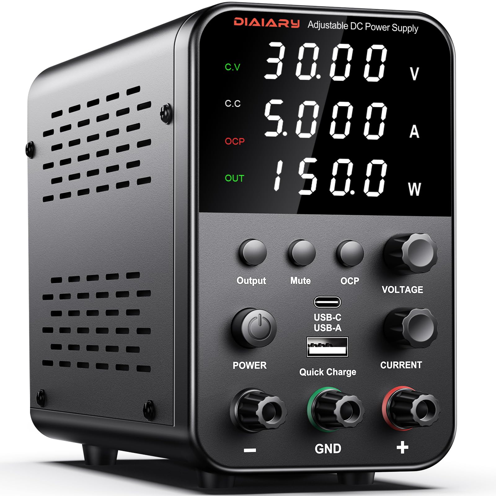 Amazon.com: DC Power Supply Variable, 32V 5A Adjustable Switching